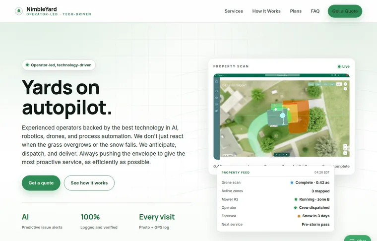 NimbleYard site preview